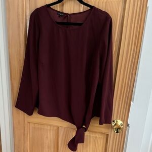 Talbots Deep Burgundy Blouse